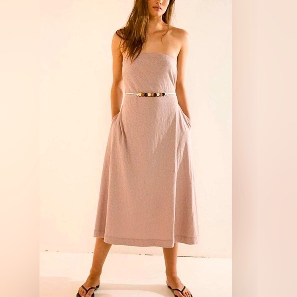 NWOT Free People Beach, Peyton Maxi, Medium in Muted Lavender